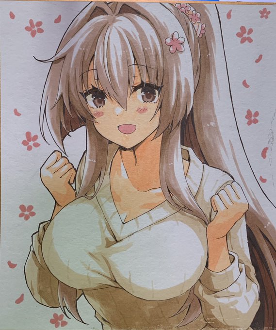 大和おねいちゃん色紙も描けたから今日は寝るです😌💤 