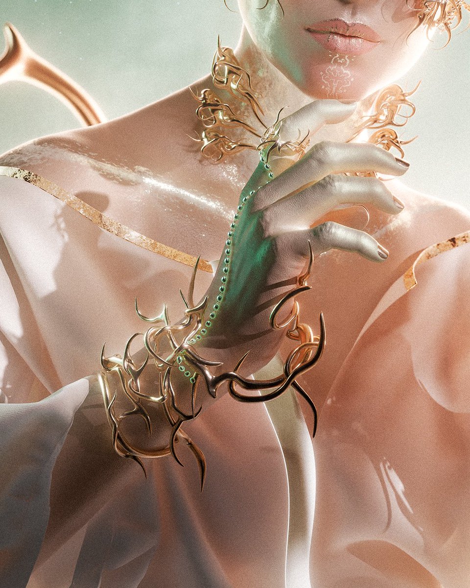 Proud to share <a href="/llaliett/">𝕷𝖆𝖑𝖎𝖊𝖙𝖙 ✟｡˚⭒☽ / 3D Artist</a> and I's first ever collaboration! His detailed characters and elegant sculpts are pristine. Make sure to check him out✨