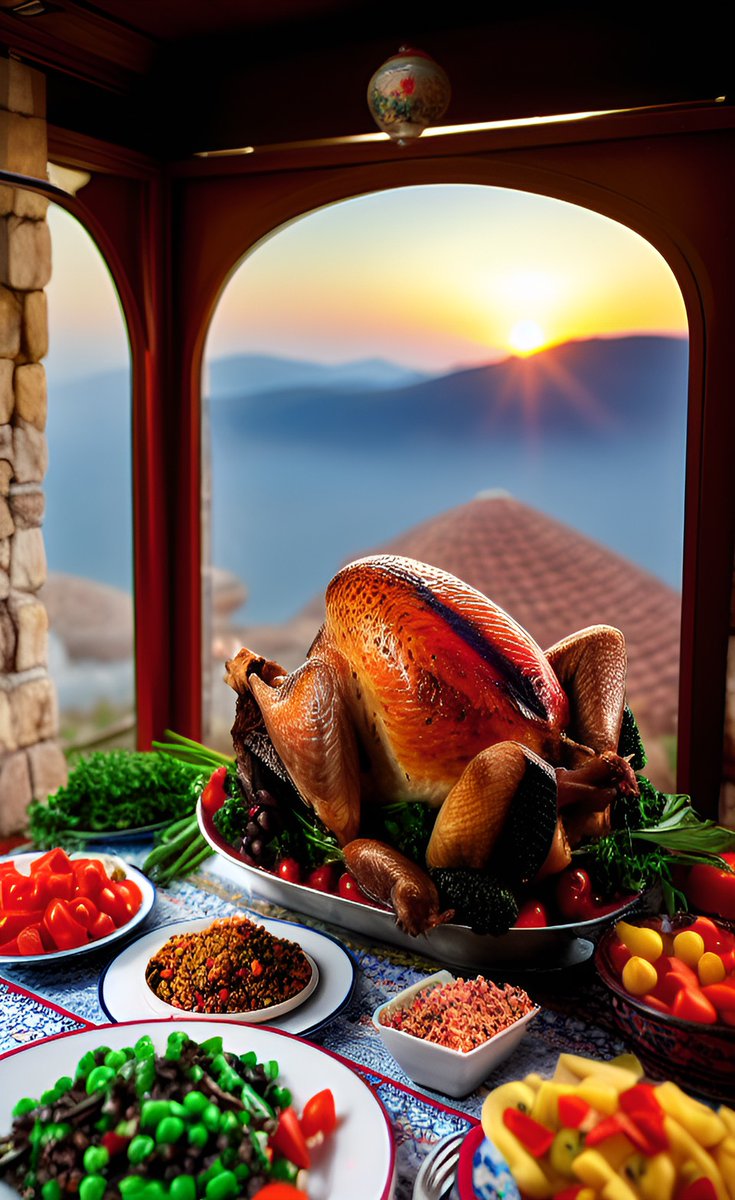 HORNYGAMERtw's tweet photo. Yapay zekaya ramaza özel bir resim çizdirdim. SOFRANİZDAN BEREKET HİÇBİR ZAMAN EKSİK OLMASİN 

#ramazan #ramadan #yemek #food #lezzetli #artificialintelligence #artwork #explore #kesfetteyiz #turkey https://t.co/m41AMPtPo8