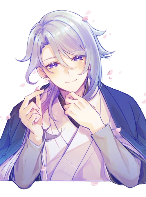 綾人さんお誕生日おめでとうございます〜!綾人さんに狂った友人とお祝いするために描いた綾人氏 #神里綾人誕生祭2023 