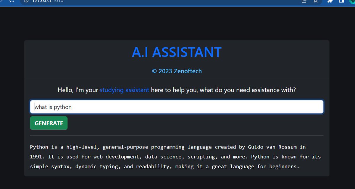 Zenoftech1's tweet photo. Introducing the new Artificial Intelligence Web App! Are you a student/academic professor looking for an easy way to stay organized and manage your time? Look no further than our new Artificial Intelligence-powered web app!  
https://t.co/X3JndDmSHd https://t.co/bNoxW7x55s
