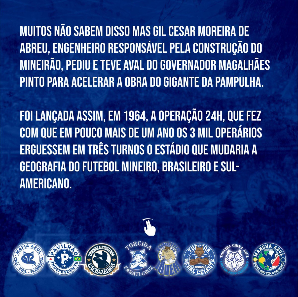 TFCFanatiCruz's tweet photo. NOTA OFICIAL! 

O Mineirão, sempre foi e sempre será nossa casa! Aguardem, em breve mais informações, mas já adiantamos: IREMOS PARA BELO HORIZONTE! 

O MINEIRÃO É NOSSO!👊🏼 

Segue... 👇🏼 https://t.co/zK9BIOZLk9