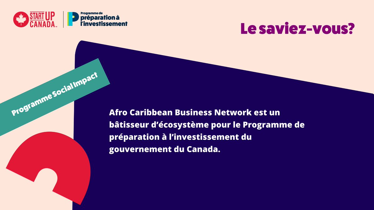 Startup_Canada's tweet photo. Afro Caribbean Business Network a été sélectionné parmi les bâtisseurs qui renforceront l’écosystème de l’innovation sociale et de la finance sociale en investissant dans des projets qui promeuvent l’inclusion et l’intégration.
#IRProgram #ProgrammePI @acbn_canada https://t.co/9mCMj96LmK