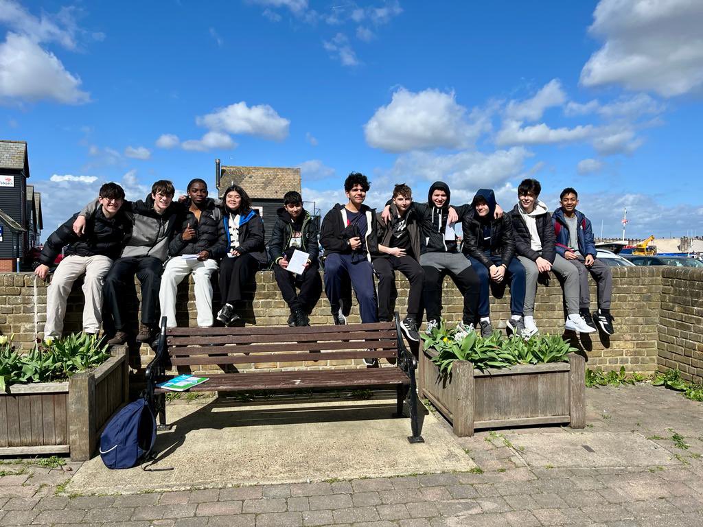 HAWIGeography's tweet photo. A great day back in Whitstable with our year 11’s revising there human and physical fieldwork https://t.co/sQy4e2qH2O