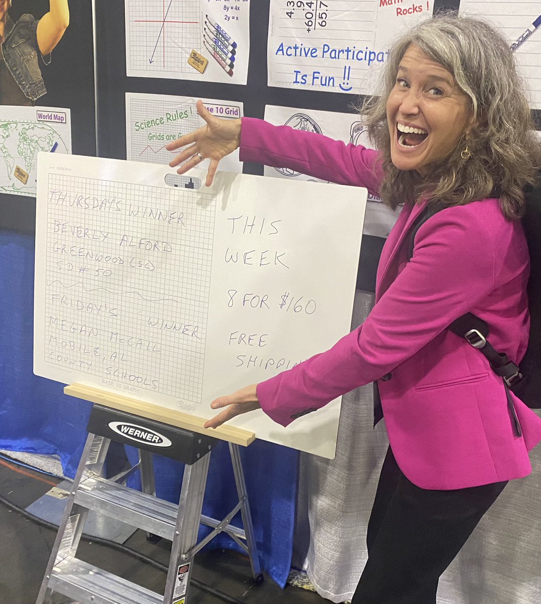 Thank you #markerboardpeople for the $100 gift certificate from the raffle!! Dryerase.com