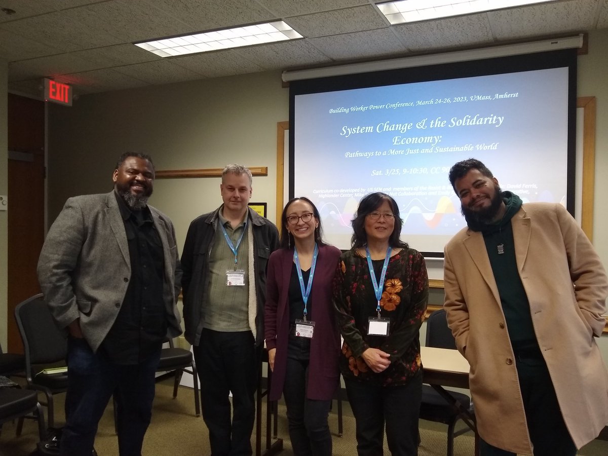 alianap721's tweet image. I really enjoyed presenting on System Change and the #SolidarityEconomy alongside Emily Kawano of @WellspringCoop1. We had great participation from our friends from @BICbrockton! #BuildingWorkerPower
