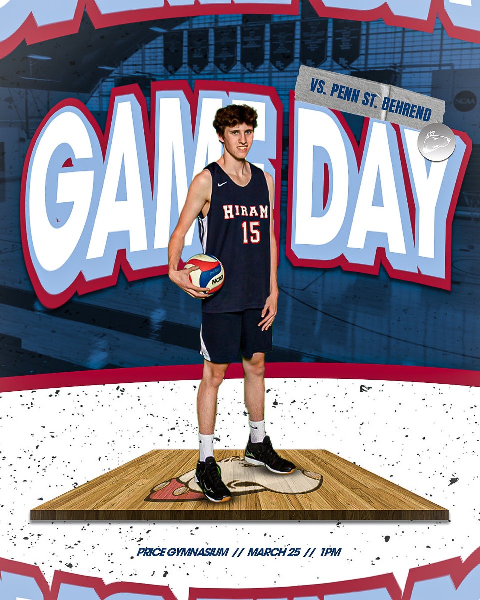 Hiram College Athletics (@hiram_athletics) on Twitter photo IT’S GAME🏐DAY‼️
<a href="/HiramMVB/">Hiram College Men's Volleyball</a> is set to play in Price Gymnasium for a big conference battle with the Lions.
🆚: Penn State Behrend
📍: Hiram, OH
⏰: 1 p.m.
📺: vcloud.blueframetech.com/broadcast/embe…
📊: hiramterriers.com/sidearmstats/m… IT’S GAME🏐DAY‼️
<a href="/HiramMVB/">Hiram College Men's Volleyball</a> is set to play in Price Gymnasium for a big conference battle with the Lions.
🆚: Penn State Behrend
📍: Hiram, OH
⏰: 1 p.m.
📺: vcloud.blueframetech.com/broadcast/embe…
📊: hiramterriers.com/sidearmstats/m…