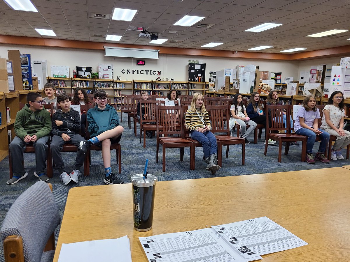 DELibrary1's tweet photo. 🎉congratulations to our 22 teams for a great year with Battle of the Books 2022-2023, 6th grade placed 2nd and this year representing @DesertSageElem are our 2 student team 5th grade The Legendary Readers, wish them luck as they represent at district April 6th #battleofbooks https://t.co/aS3u2OimAR