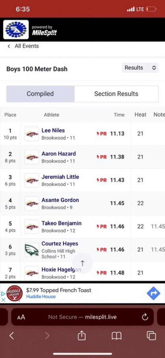Bronco_Recruits's tweet photo. Lee Niles (@Lee_Niles0)
2024 WR
5’10 160
3.0 GPA

PR’d in the 100 meter dash with an 11.13 with a couple meets to go, he aims to go sub 11. Speed is speed🔥 

Film: https://t.co/WvquSfMFvg

@Cox83Caleb @CoachHollifield 
@EdCollins26 @CoachSam_WR_SOU 
@LaDonteHarris https://t.co/BIb3nQyUpq