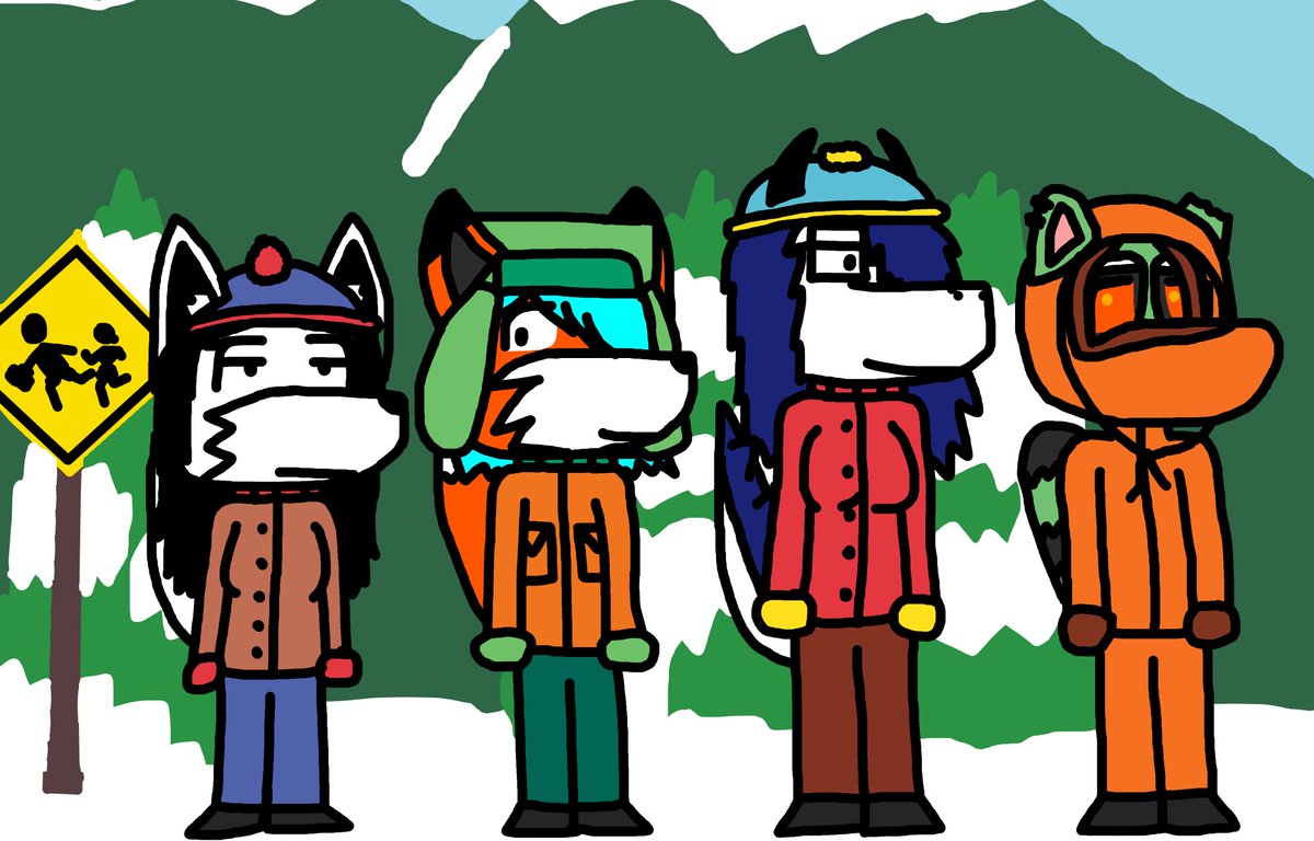LB2767's tweet photo. In light of recent events yes I have gotten into South Park. So here's my characters in funky little outfits.

#SouthPark #FurryArtwork https://t.co/lApVJeeGQJ