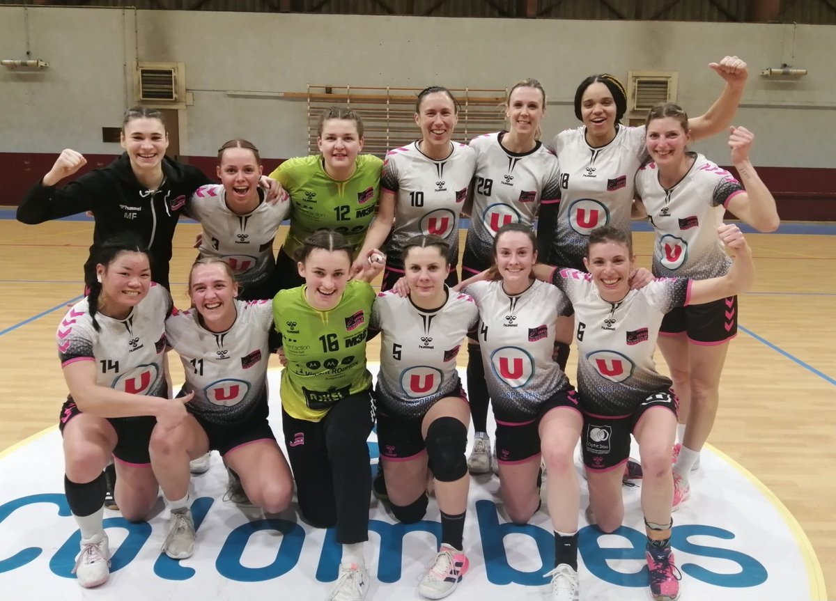 Nouveau succès 31 à 22 des Roz Hand'Du 29 en Île de France à Colombes. Encore quatre matchs et la N1F est pour nous. Le prochain déplacement à Cergy le 15.04 (2e, qui se déplace à Taulé Carantec demain 3e) pourrait s'avérer décisif 🤞👊🎉