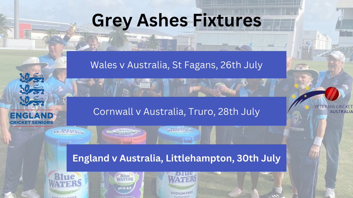 eng60scricket's tweet photo. Grey Ashes 2023 Fixtures 🏏

28 days
15 matches
5 ODIs v Australia

Bring it on! 

#seniorscricket #GreyAshes https://t.co/eczKaEq78h