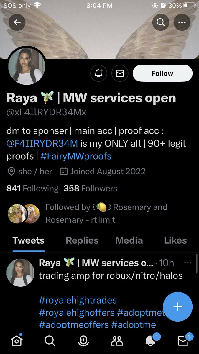 SantaluvhRateto's tweet photo. hi everyone! 
it has come to my attention , @xF4IlRYDR34Mx is impersonating me. 

they are NOT me , my only alt is @F4IIRYDR34M 

please block, report, unfollow, etc. 

like + rt 🫶🏻 https://t.co/5Ls3pJy6hx