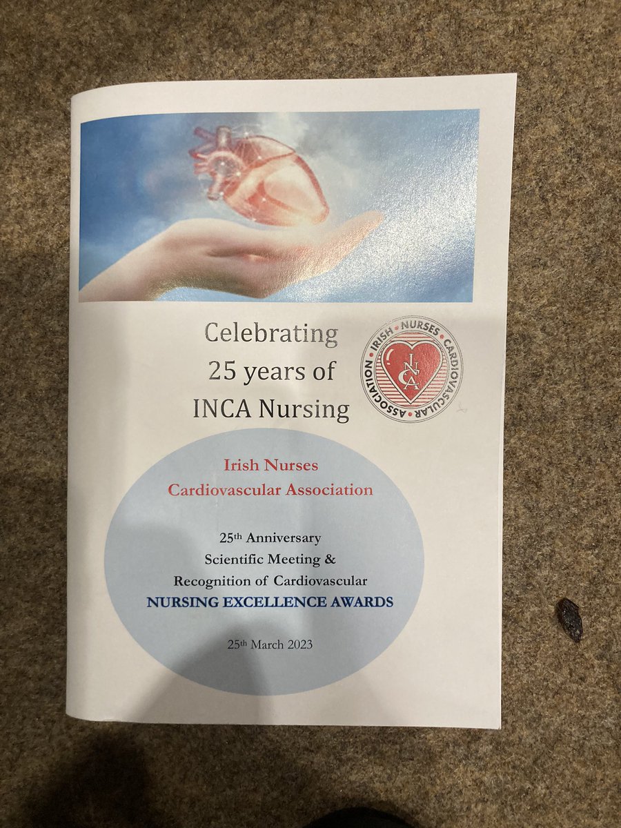 Patricia Power CNS RACP UHL presenting today at INCA -Chest Pain/Case Presentation and ESC guidelines @patriciaApower @ULHospitals @CorkeryMajella @CatrionaAhern @breda_dermott @INCAnursing @samersully