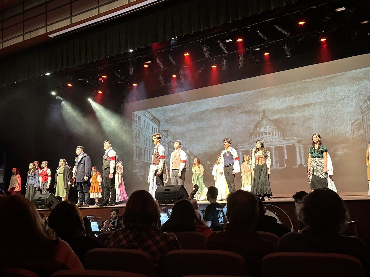 FTMHSCounseling's tweet photo. School counselors day out to see the wonderful Les Miserables!! This show is awesome…one more chance to check it out tonight at 7! https://t.co/FiT99YAa2E