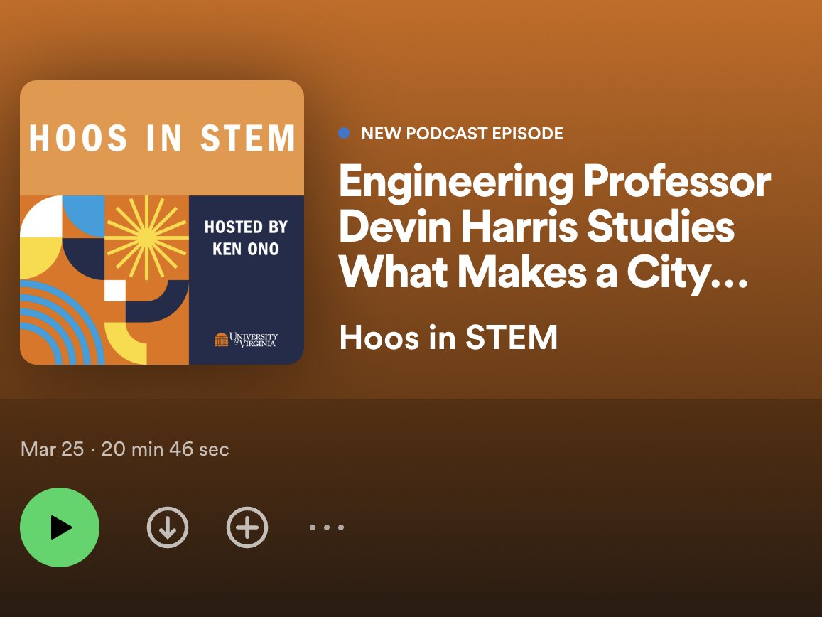 HOOSinSTEM's tweet photo. Exciting news: episode 4 just dropped on all podcast platforms! Listen to Professor Harris of Civil Engineering, who also serves as chair of the department of Engineering Systems and the Environment as well as director of the Center for Transportation Studies. Take a listen! https://t.co/FMiTNst1S1