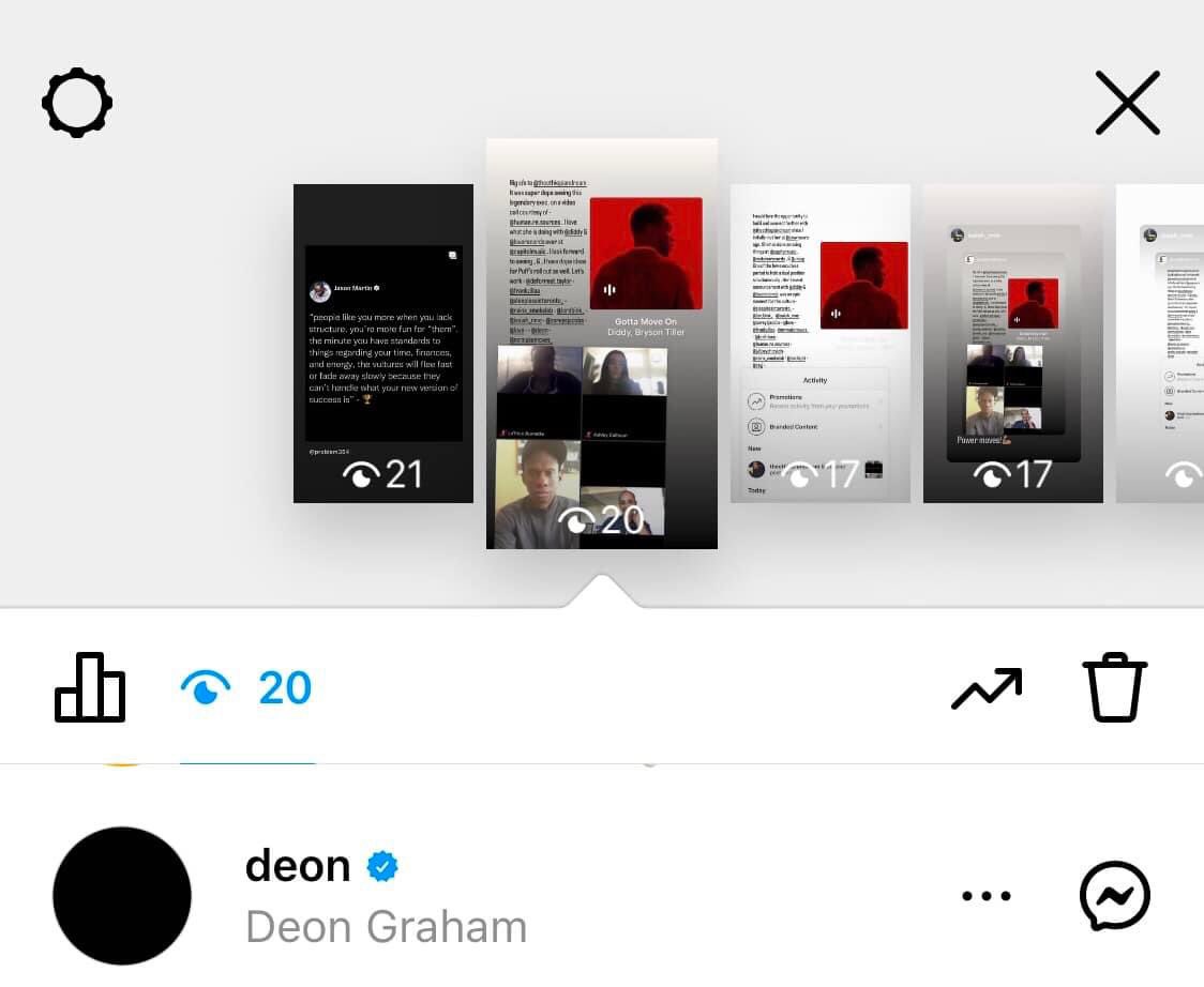Big respect to @deongraham from @CombsGlobal for viewing my story via IG. I look forward to one day locking in with Deon for big business moves , ideas , & , plays I have for @Diddy , @143LoveRecords , @BadBoyEnt , @Ciroc , @AQUAhydrate , & , @revolttv