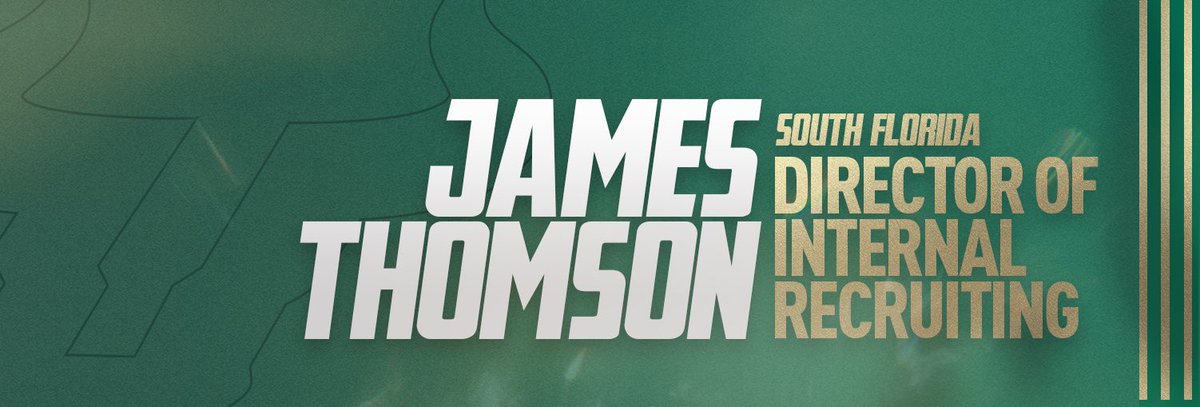 James Thomson (@coach_thomson) on Twitter photo Proud to be part of this <a href="/USFFootball/">USF Football</a> staff!🤘
Big things happening here in Tampa- Come check us out!☀️
#ComeToTheBay | #StayInTheBay Proud to be part of this <a href="/USFFootball/">USF Football</a> staff!🤘
Big things happening here in Tampa- Come check us out!☀️
#ComeToTheBay | #StayInTheBay