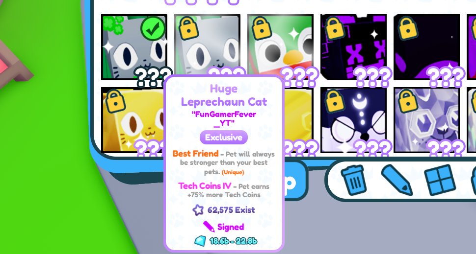 jayvjot's tweet photo. 🥳GIVEAWAY TIME!!
Signed Huge Leprechaun Cat
-Follow @jayvjot 
-Like❤️&amp; Retweet🔄
-Comment your Roblox Username

🔥Winner will be announced in 2 days!
Good luck everyone!
#PetSimulatorX #petsimx #PetSimXGiveaways https://t.co/D3aZq0Nw3o