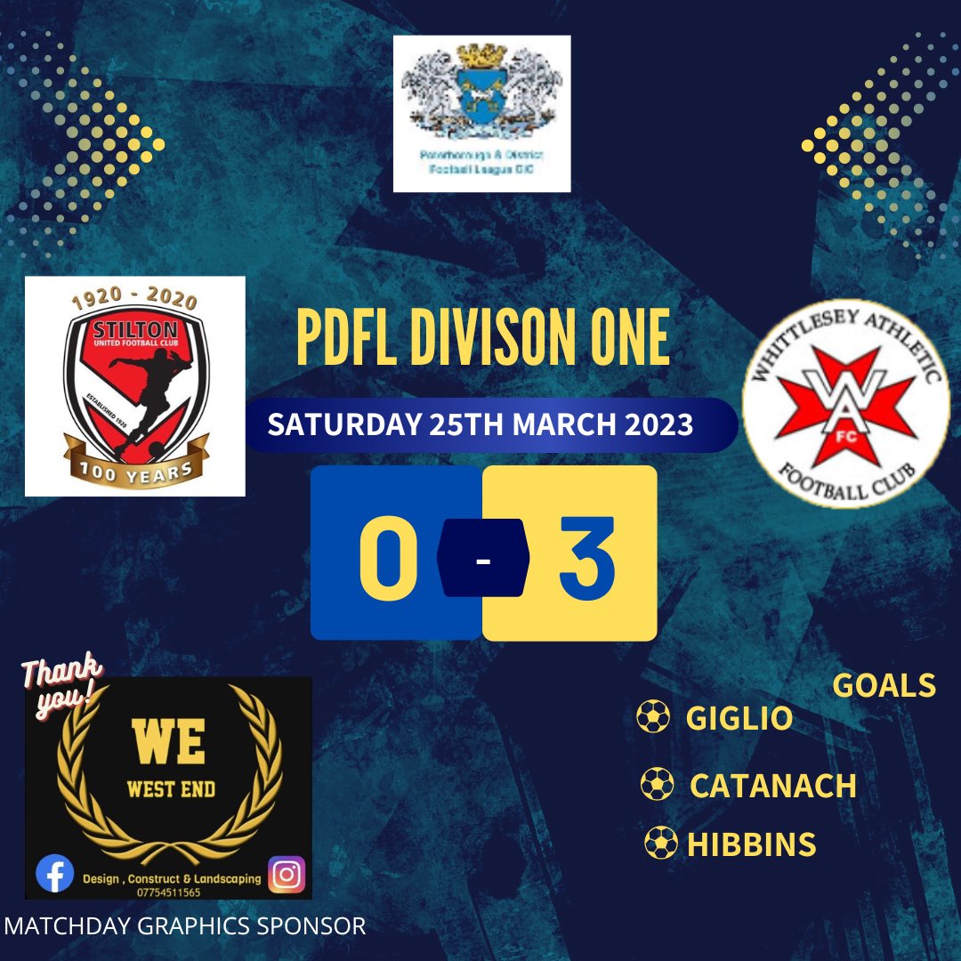 WhittleseyAthFC's tweet photo. It was Victory on the road 🚗  💨

Our excellent run of form keeps going. We return to 2️⃣nd in the @PDFLUK Division 1️⃣ table 

MOM kyle Hibbins. 😮‍💨 🤌

Huge shout out to 2 of our promising U18 players making debut today 👌

Caleb Sargent 👏 and Josh Flatters 👏 🔵⚫️

#UpTheRes 👊 https://t.co/YeRCCNvBNg