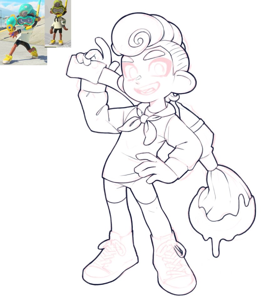 lougouvea's tweet photo. *draws splatoon everyday for work*
"saturday, nice! time to relax and do something for me"
*draws more splatoon" https://t.co/JUEpv17iJZ