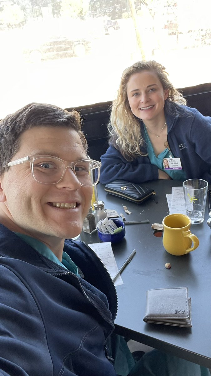 johnfitz112's tweet photo. Team Java (John and Ava) on call this weekend and enjoying some brunch after morning rounds. Always good to get out of the hospital and enjoy some sunshine and food together! @UAUrology @AvaADelu #urosome #callweekend https://t.co/OGcmt9hjPz