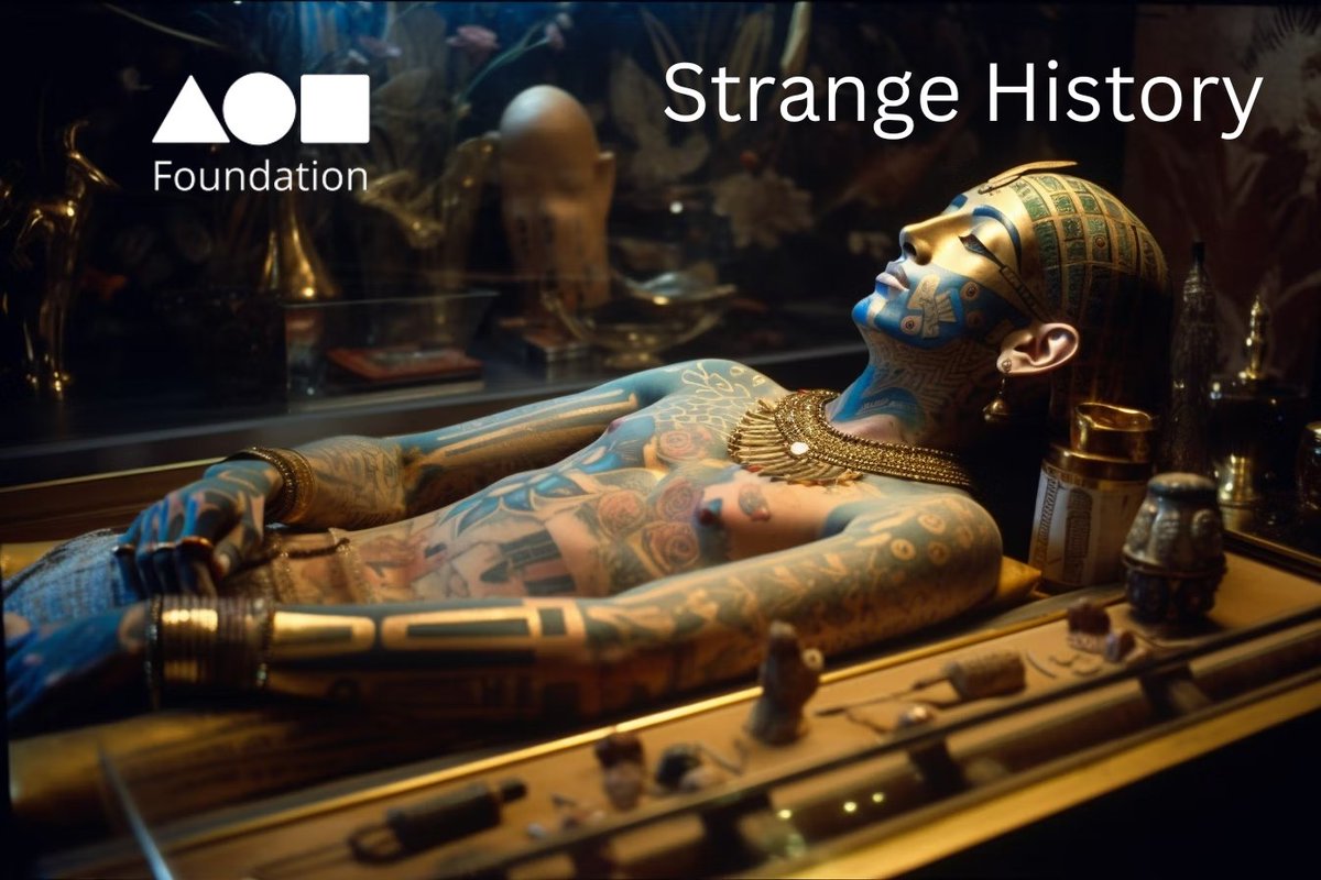 I'm EXCITED to announce our next set of artists who will be dropping 1x piece on Time Travel Tuesday (TTT) into the Trending #StrangeHistory World on <a href="/foundation/">Foundation 🌐</a> 🌐

@jakesherkk <a href="/MadYakK/">madyak</a> @TymothyLongoria
<a href="/MMiliszkiewicz/">Maciej Miliszkiewicz</a> <a href="/robwdawkins/">Rob Dawkins</a> <a href="/inigma_a/">AInigma 👁️</a> <a href="/NeuralsAI/">Neurals</a> <a href="/Pistenbulcky/">Erik Bulckens / By Accident</a>