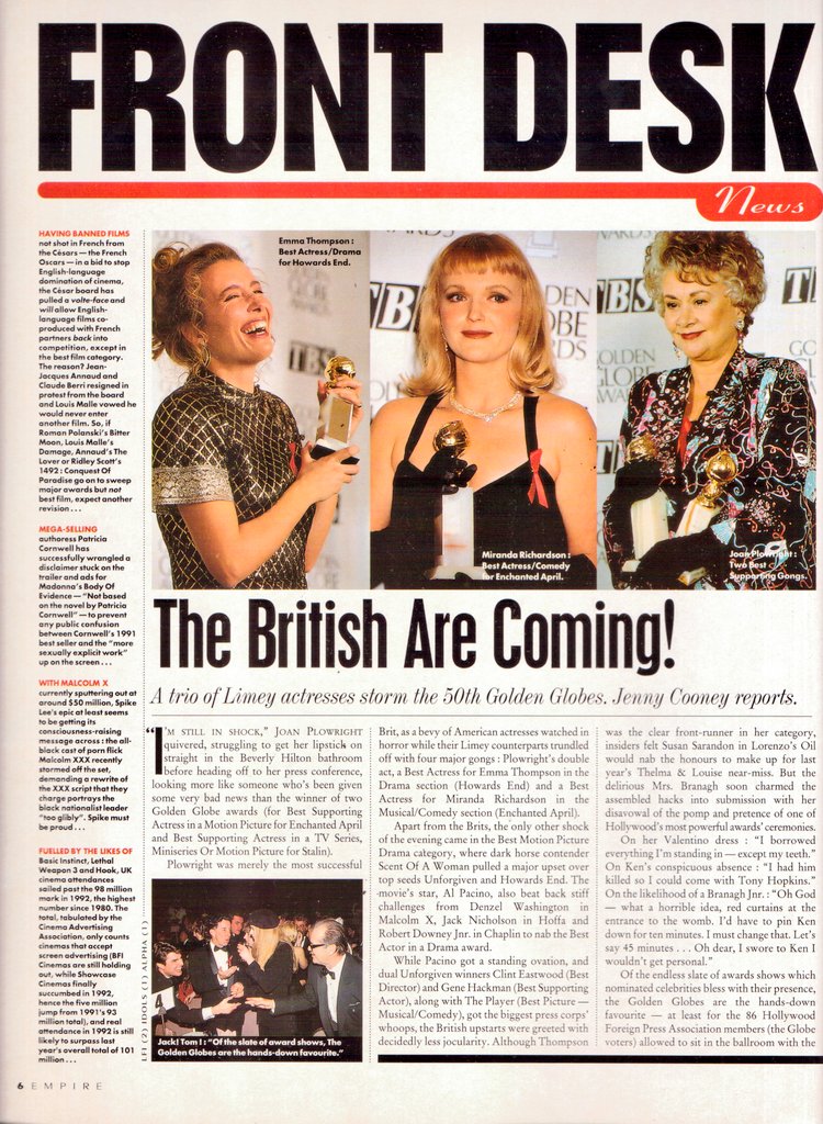 Graeme Wood on Twitter "RT woodg31 From March 1993 EMPIRE MAGAZINE