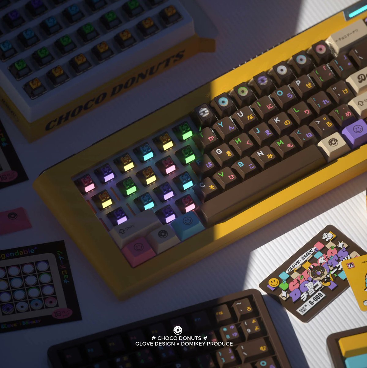 Go nuts for donuts with DMK Chocolate Donut, a tasty new keycap set coming to us from Glove Design!

Featuring doughy cream-coloured mods, plus chocolate brown alphas with an assortment of legend colours, plus switches, deskmats, artisans, and more!

buff.ly/3Z6kloY