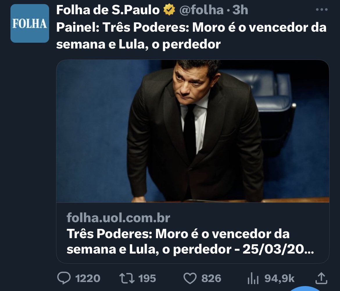 jeanwyllys_real's tweet image. Corrigindo esta desinformação ou mentira 👇🏽 organizada: “Esta semana a imprensa de direita - Folha incluída - se esforçou para reabilitar a imagem de Moro, um escroque, a partir da difamação e má vontade contra @LulaOficial , que apenas se mostrou  demasiado humano”.