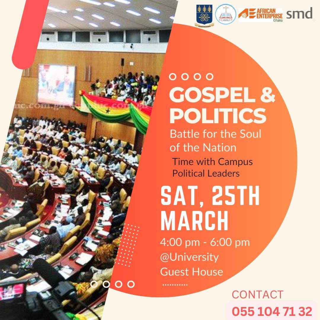 ug_ucf's tweet photo. Gospel and Politics:Battle for the Soul of the Nation 🔥🤲🌍🇬🇭
The just ended Gospel-Political Talks as part of University Missions week.🤲

It was insightful and impactful ⚡ 
If you missed this... then you really missed 💔

#Universitymissions'23
#KnowChrist 
#MakingHimknown https://t.co/2o7ohBWxyB