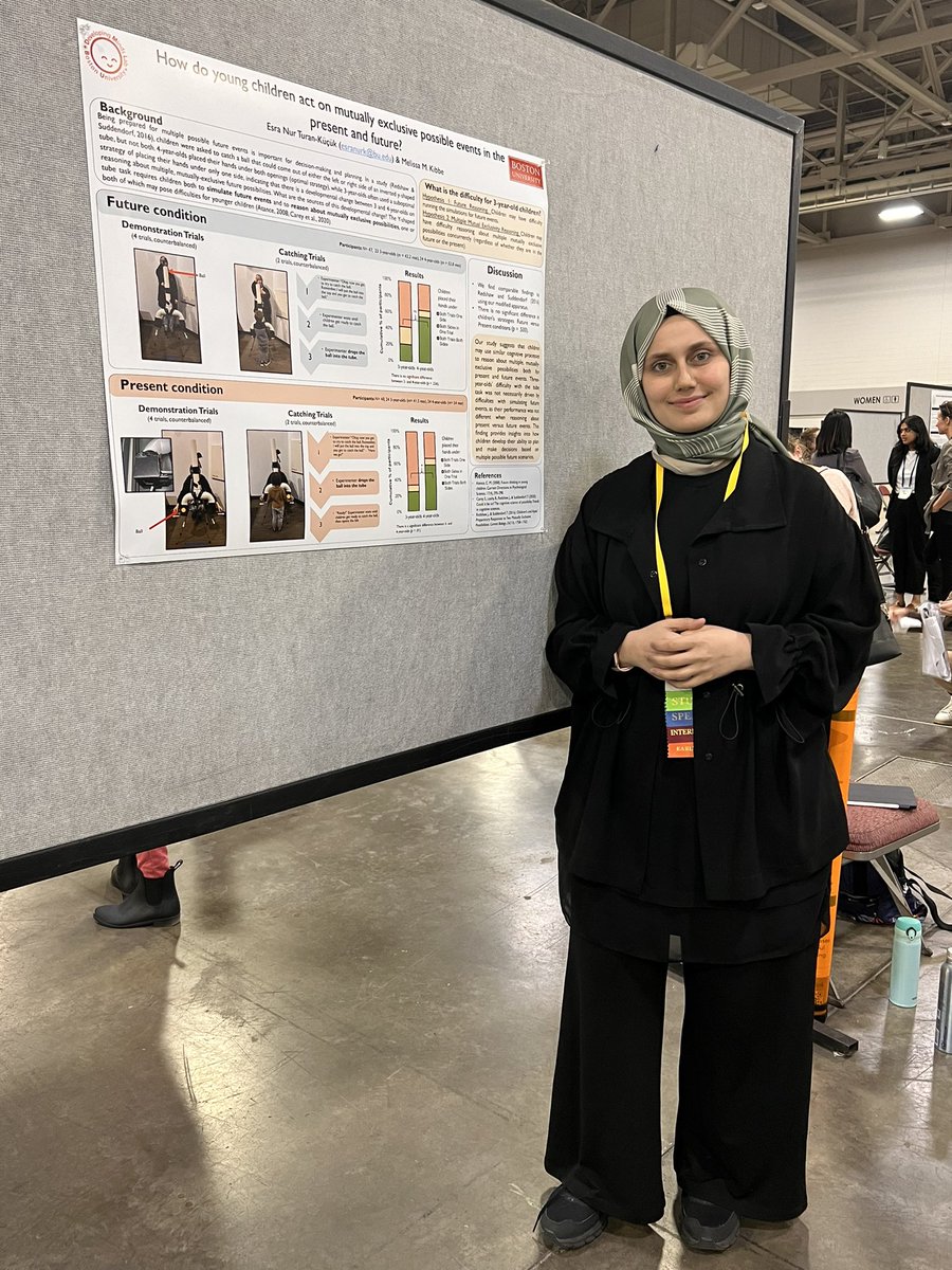 EsraNKucuk's tweet photo. Hapenning now! Come and check my poster presentation about children’s representation of possibilities in the present and future! @SRCDtweets #SRCD2023 https://t.co/ov1clDj5JZ