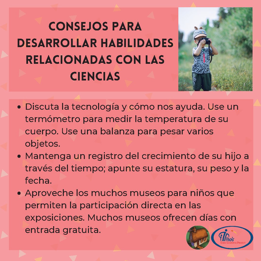 ielproject's tweet photo. Help your child develop science skills. Discuss technology and what it does for us. Use a thermometer to check your temperature. Use a scale to weigh different items. Have fun together!
#StandardsStartAtHome #Bilingual #Science #IllinoisEarlyLearning https://t.co/z2DuScJbHw