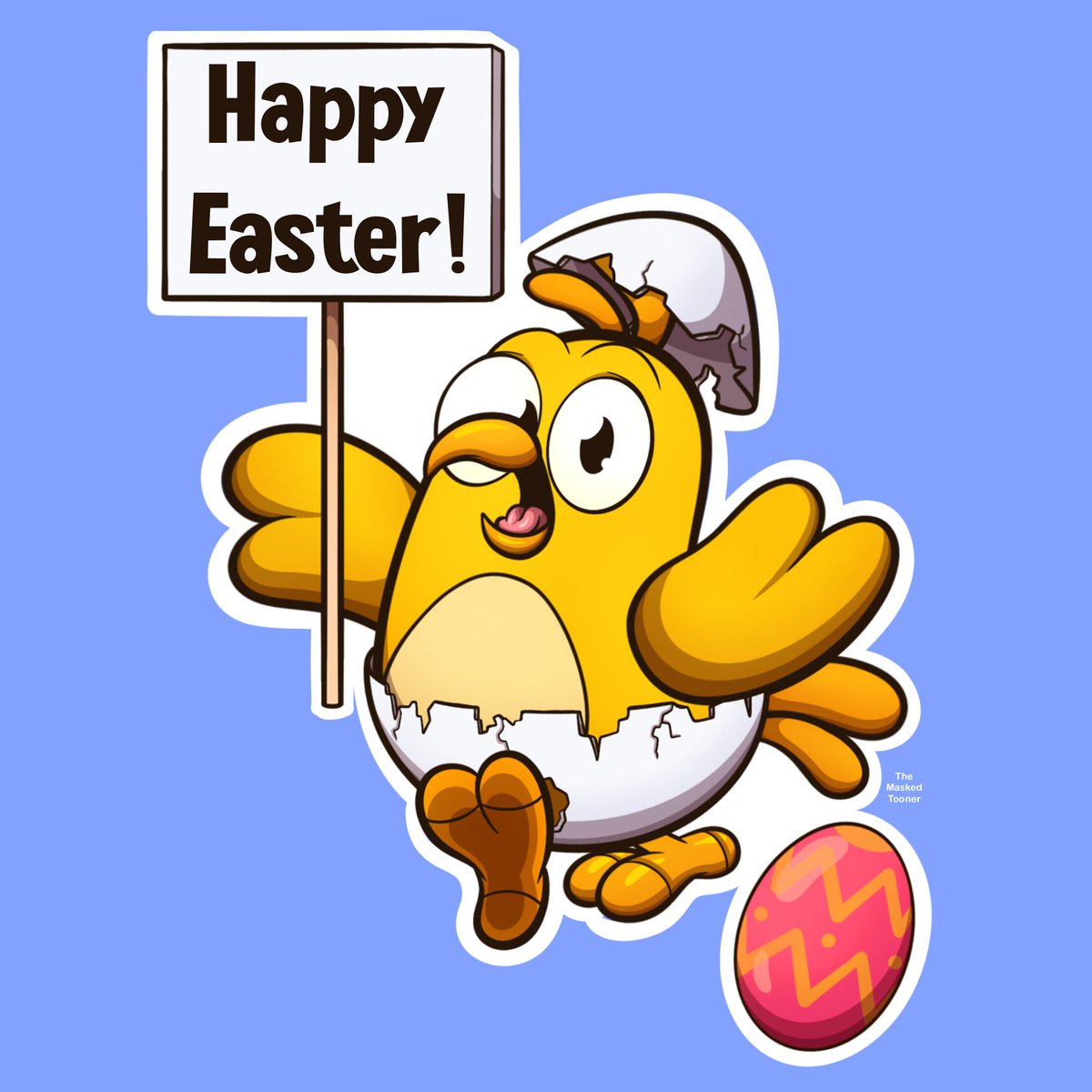 TheMaskedTooner's tweet photo. Cute little Easter chick with sign 🐥💬
-
#easter #easter2023 #easteregg #littlechick #chick #chicken #easterchick #sign #happyeaster #cartoon #cartoonchick #themaskedtooner #shutterstock #spreadshirt #redbubble #teepublic #cartoontshirt #tshirtdesign #stickerart https://t.co/UXVor4q0Mr