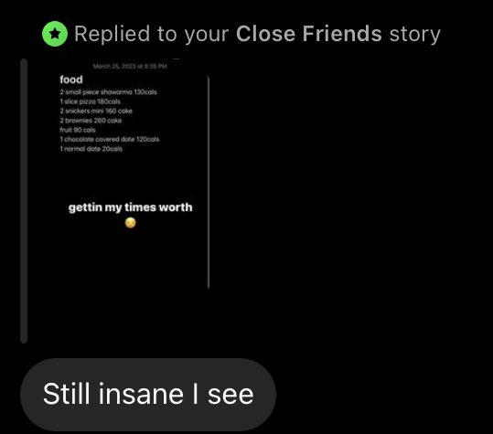 Sunny On Twitter my Ex Calling Me Insane For Counting Calories 