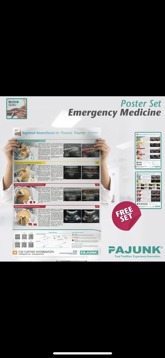 We have created these BLOCK GURU posters in co-operation with University Hospital of Birmingham for you. Order now for free by contacting
info@pajunk.co.uk
#regionalanaesthesia #painmanagement #education #raguru #nerveblocks #ultrasound #FOAMed #emergencymedicine #ER #anesthesia