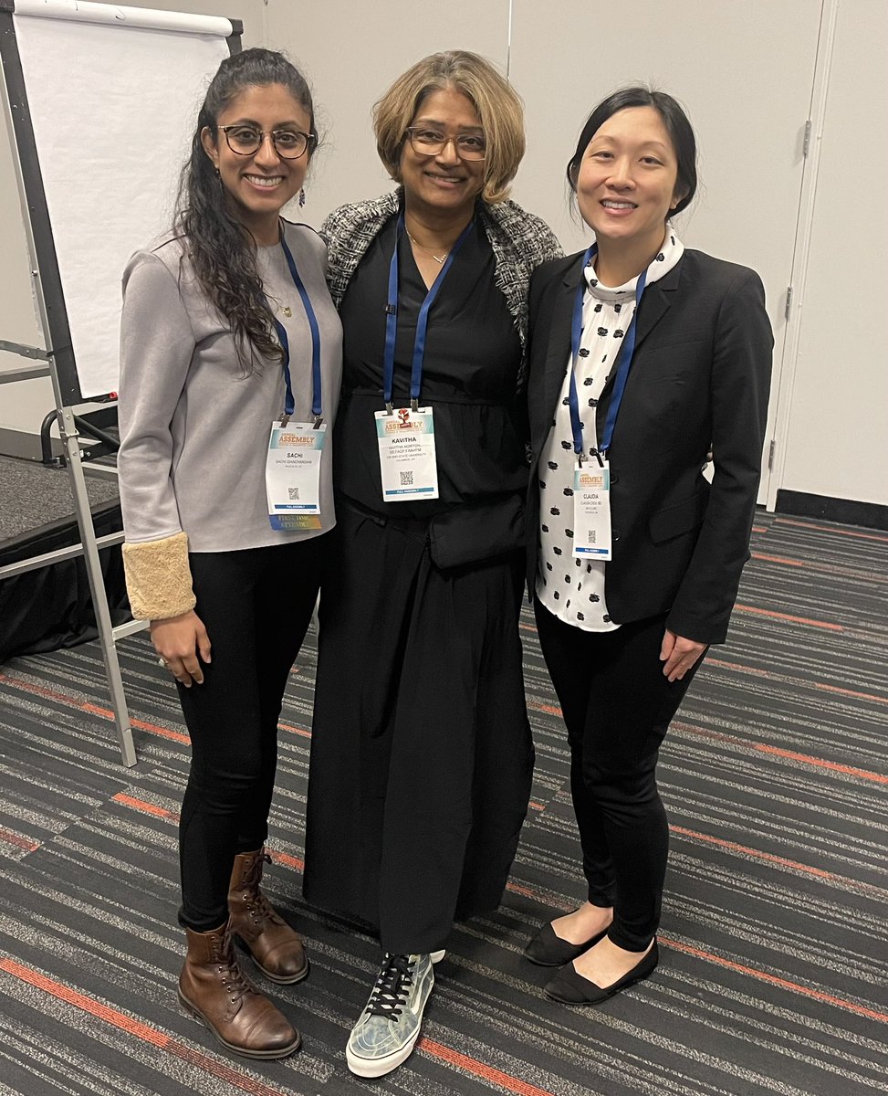 KavithaNorton's tweet photo. Deprescribing for progressive neurological diseases AMAZING last session #hapc23

Met @OSUWexMed Buckeyes as intern &amp; Fellow.
Today, @DrSachiG finishing her fellowship @Standford_PC and @czchou is an attending @MayoPallMed 
BOTH are @AAHPM 4 life!

@Neuropall_SIG 
@HeraKamdar https://t.co/UOlLJiylbS