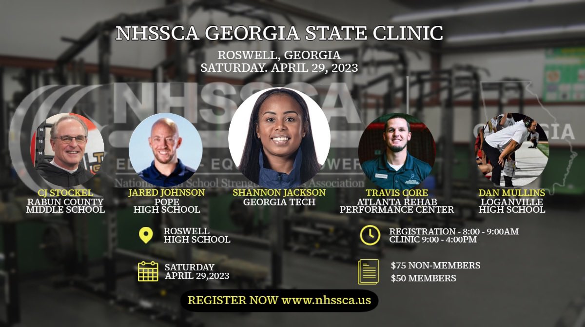 NHSSCA__GA's tweet photo. NHSSCA Georgia State clinic is a little less than one month away.  Register today! https://t.co/556TRqmZM2