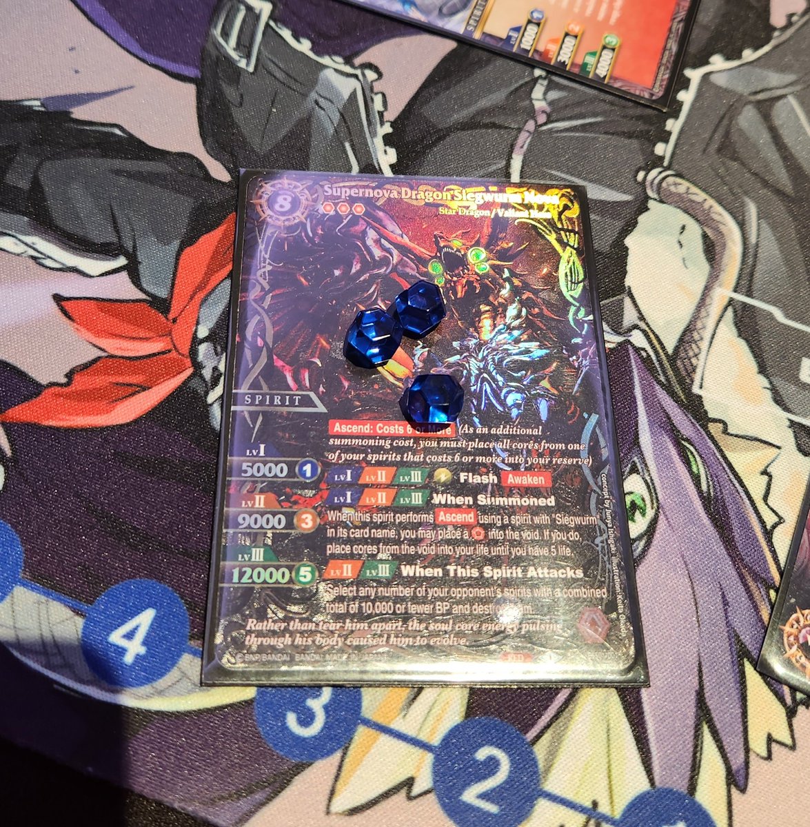 TCGTaj's tweet photo. Round 8: Faced Robert in the final round. Got smashed a quick 2-0 by Supernova Dragon Siegwurm Nova. They had at least 2 copies of the Saga rare in their deck! 🤯
A great lesson in why this card is so insane!
Finished 4 wins, 4 losses. Waiting for round to end for final standings https://t.co/4KTcmAUrTR