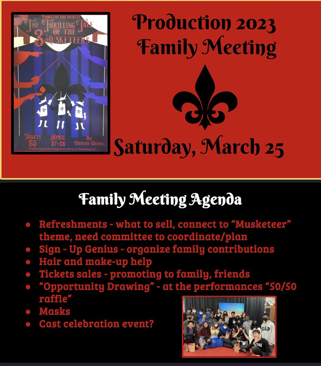 Susi Bittner Reck (@firstavetheatre) on Twitter photo Amazing students?✅ Supportive parents?✅ That’s FA’s Production ‘23!🎭Rehearsal and Family Meeting Day. Getting ready for “TheThrillingTaleofthe3Musketeers” <a href="/ArcadiaUnified/">Arcadia Unified</a> <a href="/FirstAveMS/">First Ave Spartans</a> @Pioneer_Drama <a href="/Arcadiastage1/">Arcadia Stage</a> Amazing students?✅ Supportive parents?✅ That’s FA’s Production ‘23!🎭Rehearsal and Family Meeting Day. Getting ready for “TheThrillingTaleofthe3Musketeers” <a href="/ArcadiaUnified/">Arcadia Unified</a> <a href="/FirstAveMS/">First Ave Spartans</a> @Pioneer_Drama <a href="/Arcadiastage1/">Arcadia Stage</a>