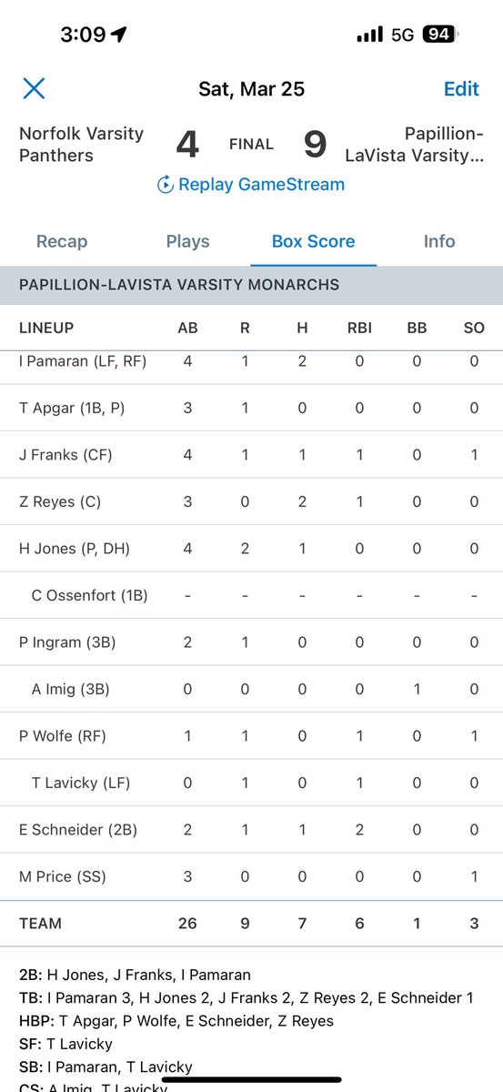 Papio-LV Baseball tweet media