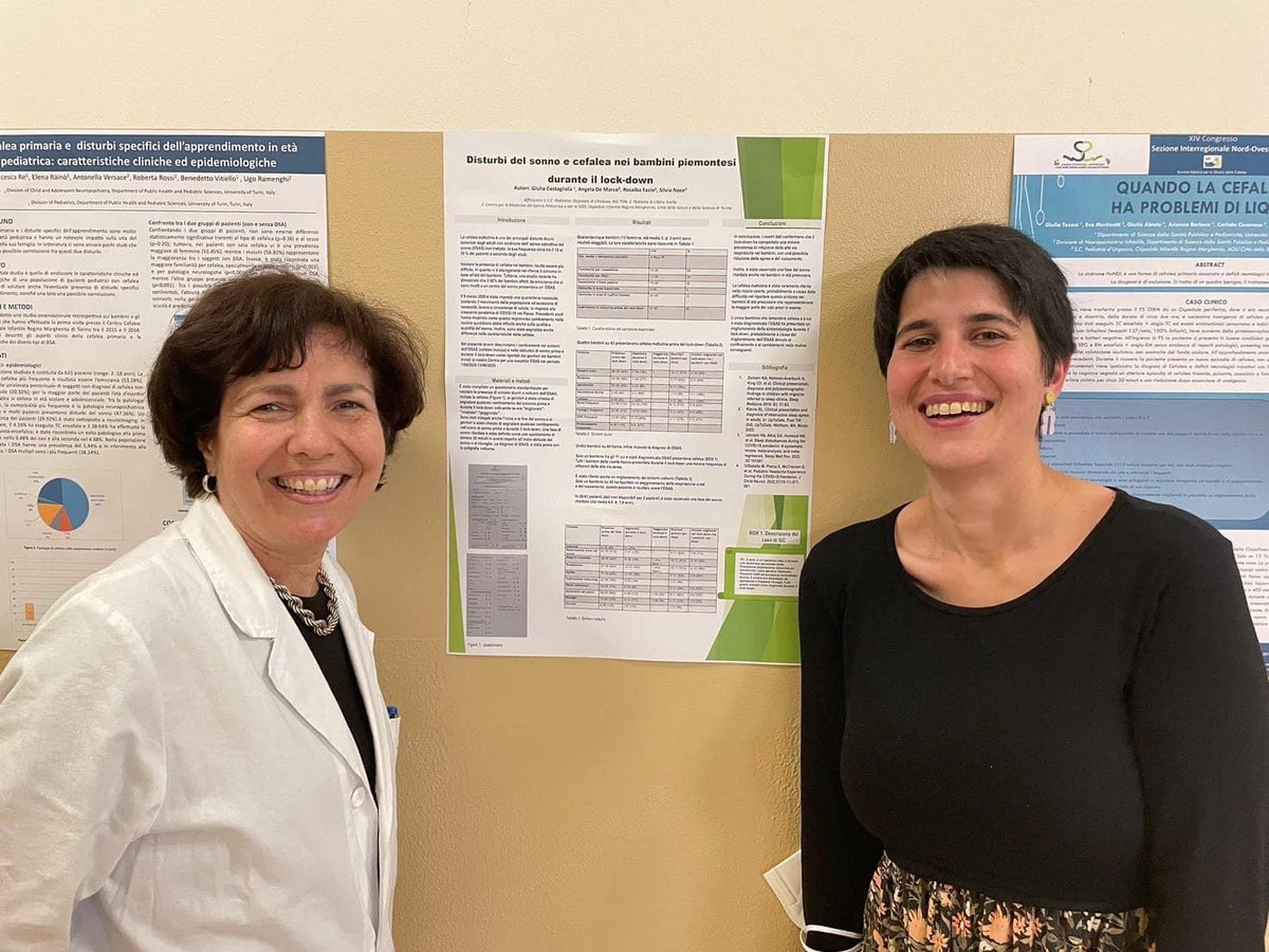 SidsOnlus's tweet photo. Oggi giornata intensa SUID &amp; SIDS  Italia Onlus
La nostra cara Dott.ssa Noce e Dott.ssa Costagliola presentano  un importante poster al XIV CONGRESSO sezione interregionale Nord Ovest della Società Italiana per lo Studio delle Cefalee #SIDS #love #research #congress https://t.co/2Zf030to3i