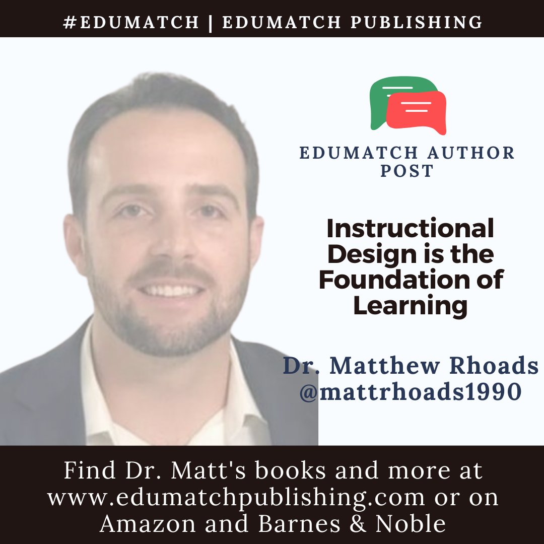 Read the newest blog post by our author Dr. Matt Rhoads @mattrhoads1990 
Instructional Design is the Foundation of Learning
edumatch.org/post/instructi…
#education #teachertools #edtech #AmpGlobalEdu