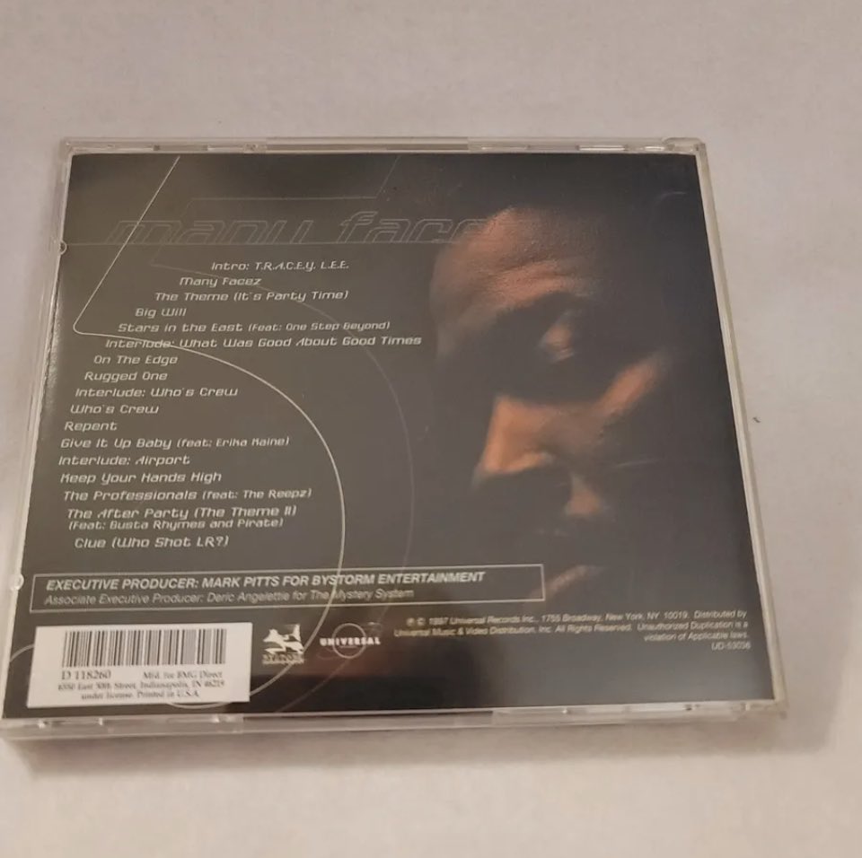 HipHopandGames's tweet photo. On this day in 1997, @TrayLee released his debut album Many Facez. Released on the same day as Life After Death. This is a classic underrated gem that nobody talks about that much. Tray Lee is a true MC. What’s your favorite track? #TraceyLee #ManyFacez 🔥💯💿💎 https://t.co/Mhw5xmNzNS