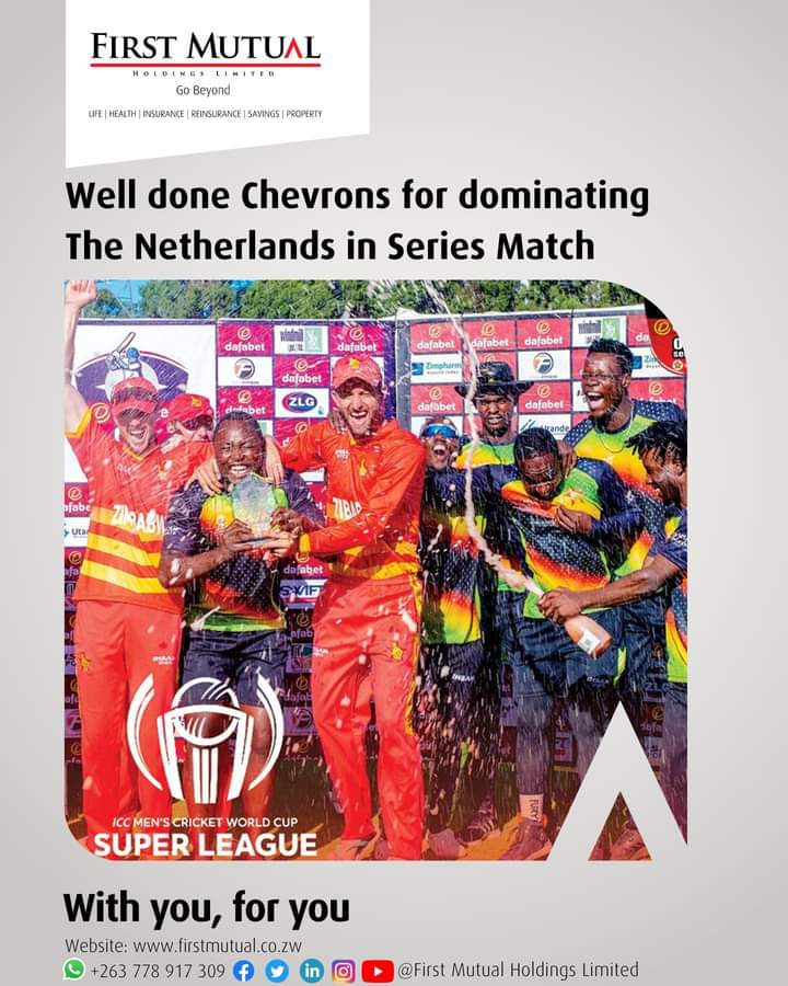 Well done Chevrons for dominating The Netherlands in the series match with a 7-wicket win. Keep crushing it👏👏🏏

#ICCSuperLeague #withyouforyou