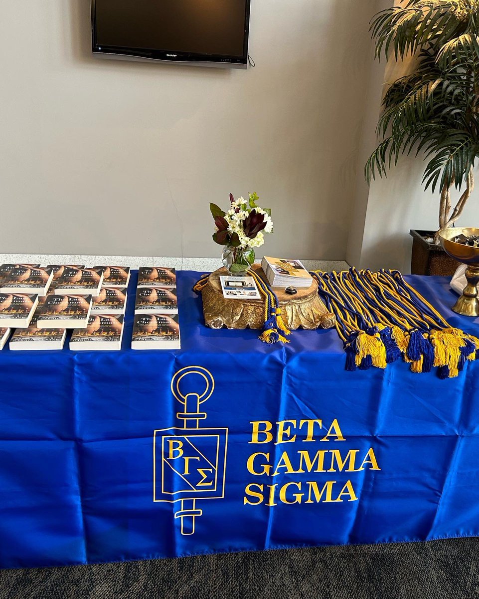 GabriellaSaab_'s tweet photo. A wonderful time speaking at the MS State College of Business Beta Gamma Sigma induction ceremony! All the students & members of the Marketing Advisory Board got a copy of #TheLastCheckmate, & I got a cowbell—a beloved MSU tradition—with TLC’s cover on it! Thanks for having me! https://t.co/kj6uezOS2d