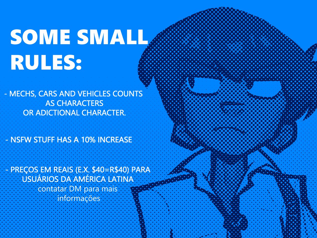 Comissions are open! Please contact me on DM for more details