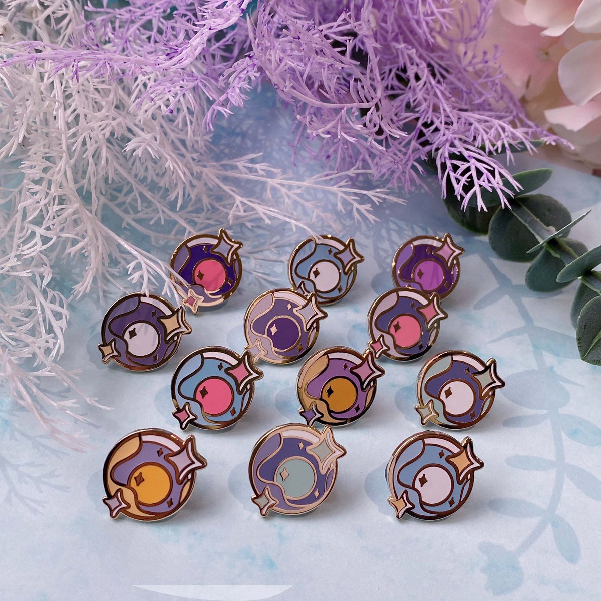 chaotixcanvas's tweet photo. Feb batch of enamel pins have arrived! 💖

Here are my P4P MDZS golden core filler pins! Extras are now on my sh0p for $3.15/pin, and any profits made will be used to reduce prices of future P4P projects! 

Thank you very much everyone 🥳
#mdzs #enamelpins https://t.co/ZPVKi4TKho