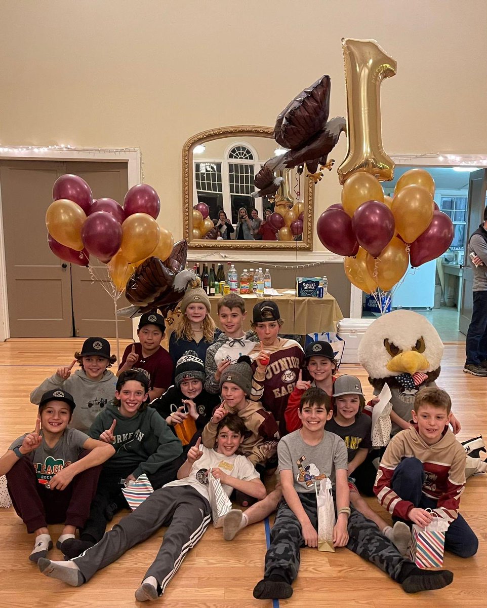 2012Eagles's tweet photo. 2012 Elite ⁦@BostonJrEagles⁩ celebrate their Championship season.  Fun night for boys and their families honoring a special season. https://t.co/vrPfGqLiaw