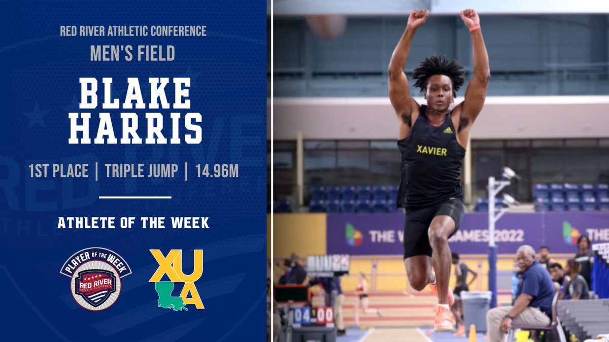 Harris receives RRAC award
story: xulagold.com/news/2023/3/24… 
#TeamGold #HailAllHailXU #NAIATrack #HBCU #XULA